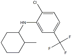 2-chloro-N-(2-methylcyclohexyl)-5-(trifluoromethyl)aniline Structure