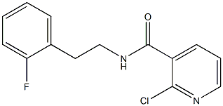  2-chloro-N-[2-(2-fluorophenyl)ethyl]pyridine-3-carboxamide