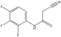 2-cyano-N-(2,3,4-trifluorophenyl)acetamide,,结构式