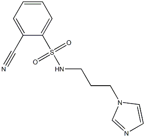  2-cyano-N-[3-(1H-imidazol-1-yl)propyl]benzene-1-sulfonamide
