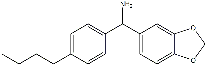 2H-1,3-benzodioxol-5-yl(4-butylphenyl)methanamine Structure