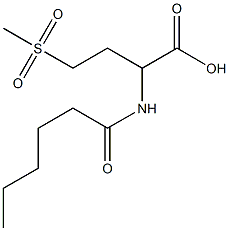 2-hexanamido-4-methanesulfonylbutanoic acid 结构式