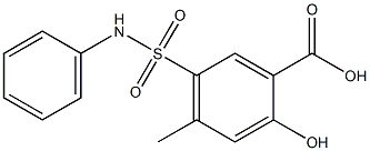  2-hydroxy-4-methyl-5-(phenylsulfamoyl)benzoic acid