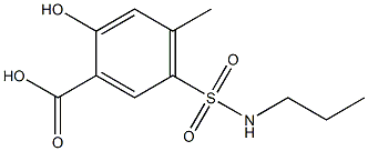 2-hydroxy-4-methyl-5-(propylsulfamoyl)benzoic acid