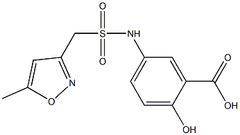 2-hydroxy-5-[(5-methyl-1,2-oxazol-3-yl)methanesulfonamido]benzoic acid