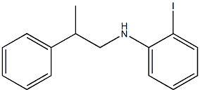 2-iodo-N-(2-phenylpropyl)aniline 化学構造式