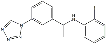 2-iodo-N-{1-[3-(1H-1,2,3,4-tetrazol-1-yl)phenyl]ethyl}aniline 结构式
