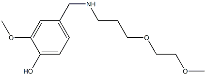  2-methoxy-4-({[3-(2-methoxyethoxy)propyl]amino}methyl)phenol