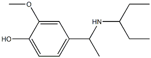  2-methoxy-4-[1-(pentan-3-ylamino)ethyl]phenol