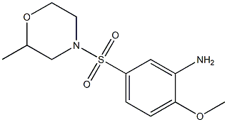 2-methoxy-5-[(2-methylmorpholine-4-)sulfonyl]aniline Structure