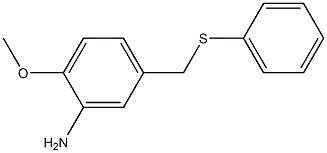 2-methoxy-5-[(phenylsulfanyl)methyl]aniline Struktur