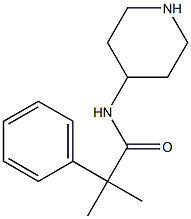 2-methyl-2-phenyl-N-(piperidin-4-yl)propanamide|