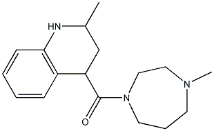 2-methyl-4-[(4-methyl-1,4-diazepan-1-yl)carbonyl]-1,2,3,4-tetrahydroquinoline,,结构式