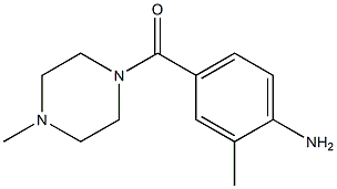 2-methyl-4-[(4-methylpiperazin-1-yl)carbonyl]aniline Structure