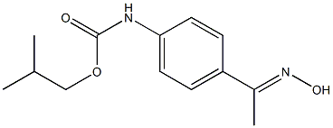 2-methylpropyl N-{4-[1-(hydroxyimino)ethyl]phenyl}carbamate 结构式