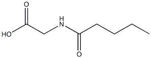 2-pentanamidoacetic acid Struktur