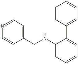 2-phenyl-N-(pyridin-4-ylmethyl)aniline Struktur