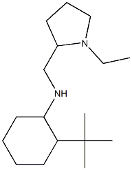 2-tert-butyl-N-[(1-ethylpyrrolidin-2-yl)methyl]cyclohexan-1-amine Structure
