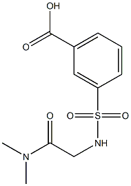 3-({[2-(dimethylamino)-2-oxoethyl]amino}sulfonyl)benzoic acid