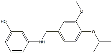 3-({[3-methoxy-4-(propan-2-yloxy)phenyl]methyl}amino)phenol