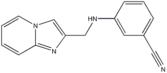 3-({imidazo[1,2-a]pyridin-2-ylmethyl}amino)benzonitrile Struktur