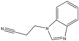 3-(1H-1,3-benzodiazol-1-yl)propanenitrile 化学構造式