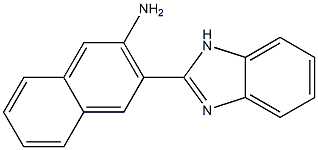 3-(1H-1,3-benzodiazol-2-yl)naphthalen-2-amine Struktur