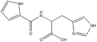 3-(1H-imidazol-4-yl)-2-(1H-pyrrol-2-ylformamido)propanoic acid Structure