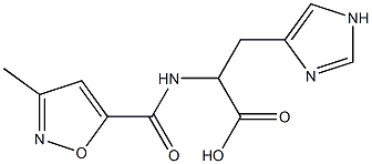 3-(1H-imidazol-4-yl)-2-[(3-methyl-1,2-oxazol-5-yl)formamido]propanoic acid Structure
