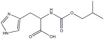 3-(1H-imidazol-4-yl)-2-{[(2-methylpropoxy)carbonyl]amino}propanoic acid 结构式