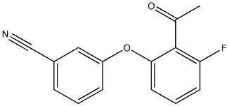3-(2-acetyl-3-fluorophenoxy)benzonitrile