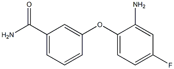 3-(2-amino-4-fluorophenoxy)benzamide Structure