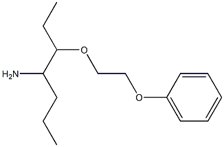 3-(2-phenoxyethoxy)heptan-4-amine Structure