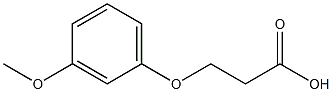 3-(3-methoxyphenoxy)propanoic acid Structure