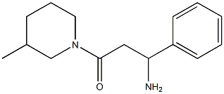 3-(3-methylpiperidin-1-yl)-3-oxo-1-phenylpropan-1-amine Structure