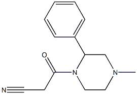  3-(4-methyl-2-phenylpiperazin-1-yl)-3-oxopropanenitrile