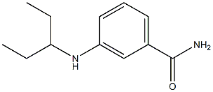 3-(pentan-3-ylamino)benzamide Structure