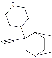 3-(piperazin-1-yl)-1-azabicyclo[2.2.2]octane-3-carbonitrile
