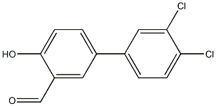 3',4'-dichloro-4-hydroxy-1,1'-biphenyl-3-carbaldehyde Structure