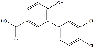 3',4'-dichloro-6-hydroxy-1,1'-biphenyl-3-carboxylic acid Structure
