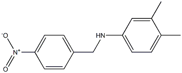 3,4-dimethyl-N-[(4-nitrophenyl)methyl]aniline Structure