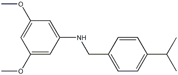  3,5-dimethoxy-N-{[4-(propan-2-yl)phenyl]methyl}aniline
