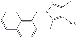 3,5-dimethyl-1-(naphthalen-1-ylmethyl)-1H-pyrazol-4-amine Structure