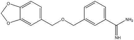 3-[(1,3-benzodioxol-5-ylmethoxy)methyl]benzenecarboximidamide