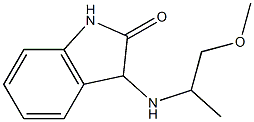 3-[(1-methoxypropan-2-yl)amino]-2,3-dihydro-1H-indol-2-one,,结构式