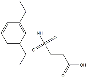  3-[(2,6-diethylphenyl)sulfamoyl]propanoic acid
