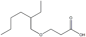 3-[(2-ethylhexyl)oxy]propanoic acid Structure