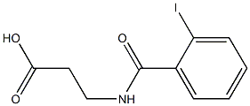 3-[(2-iodobenzoyl)amino]propanoic acid