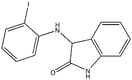 3-[(2-iodophenyl)amino]-2,3-dihydro-1H-indol-2-one Struktur