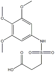 3-[(3,4,5-trimethoxyphenyl)sulfamoyl]propanoic acid Structure
